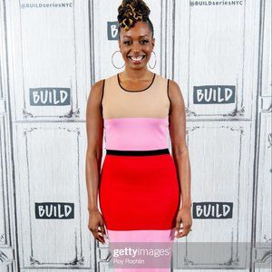 Diane von Furstenberg color block knit dress